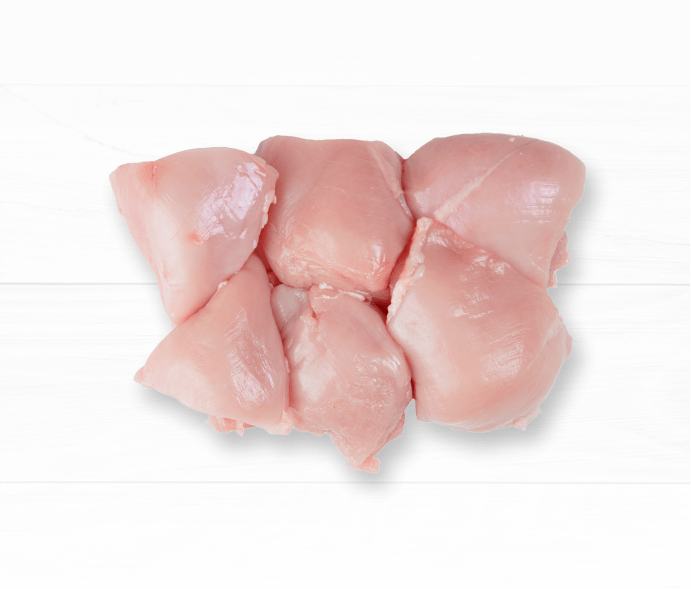 Мясо бескостное кусковое грудной части цыпленка-бройлера