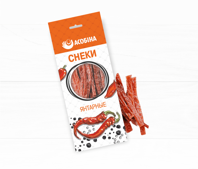 Продукт сырокопченый «Снеки Янтарные»